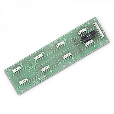 Scheda base per inserimento di 8 moduli a relè